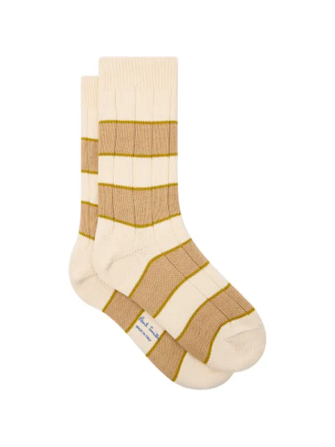 Paul Smith 条纹罗纹针织袜