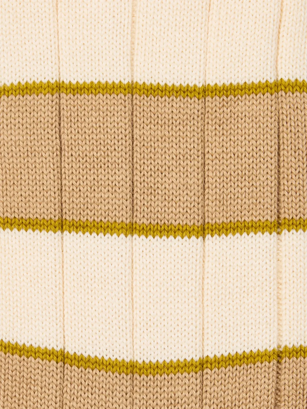 Paul Smith Geribbelde sokken met blokstreep Beige