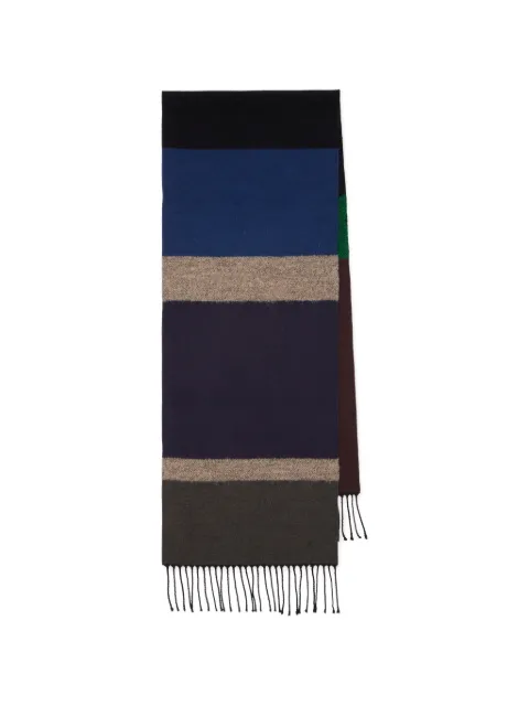 Paul Smith mascada de bouclé azul y marrón
