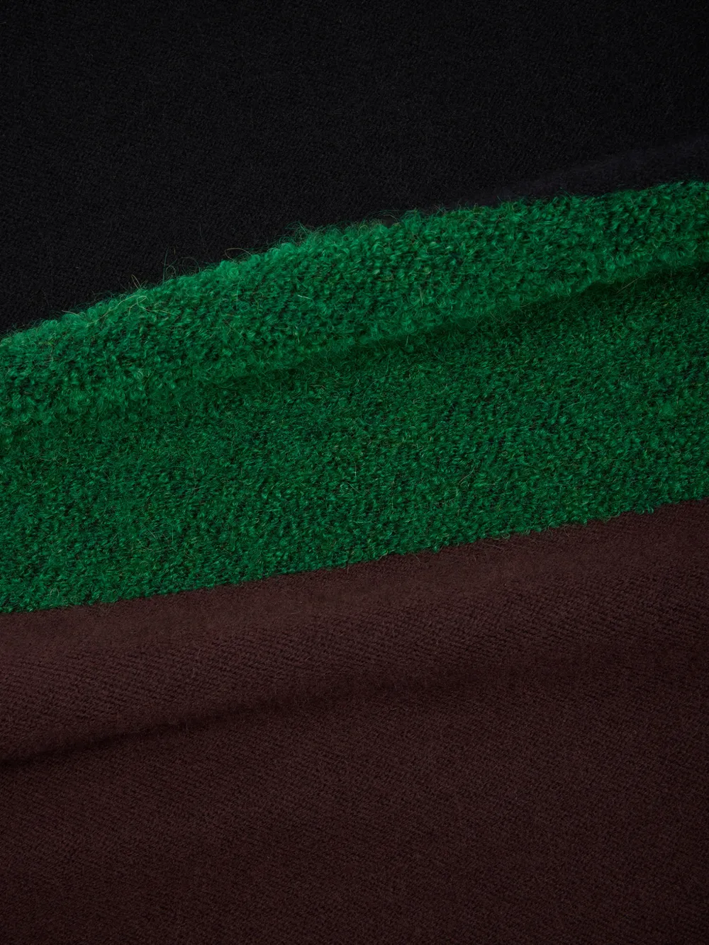 Paul Smith Bouclé gestreepte sjaal Blauw