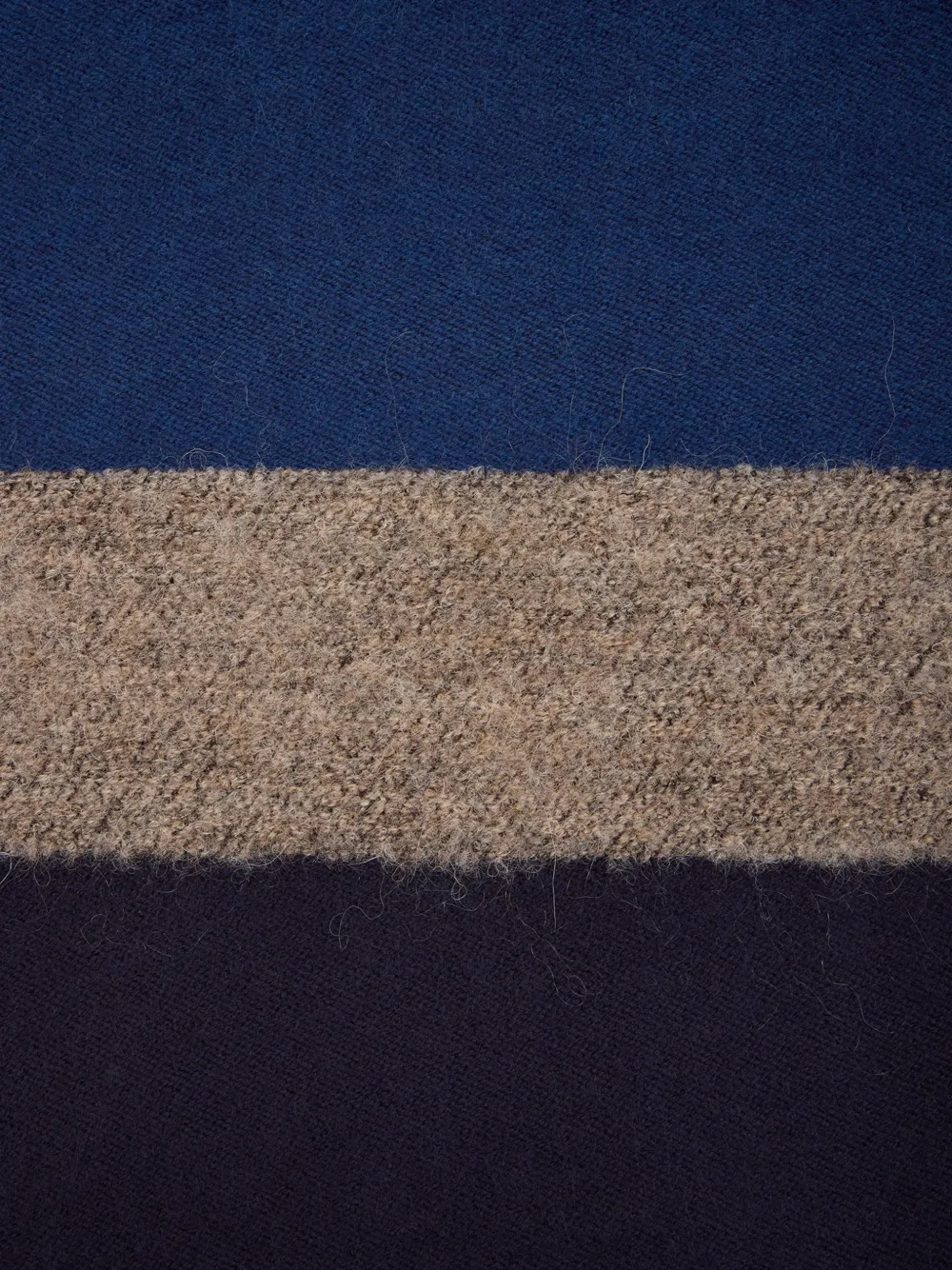 Paul Smith Bouclé gestreepte sjaal Blauw