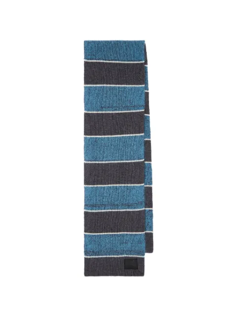 Paul Smith striped ribbed-knit scarf