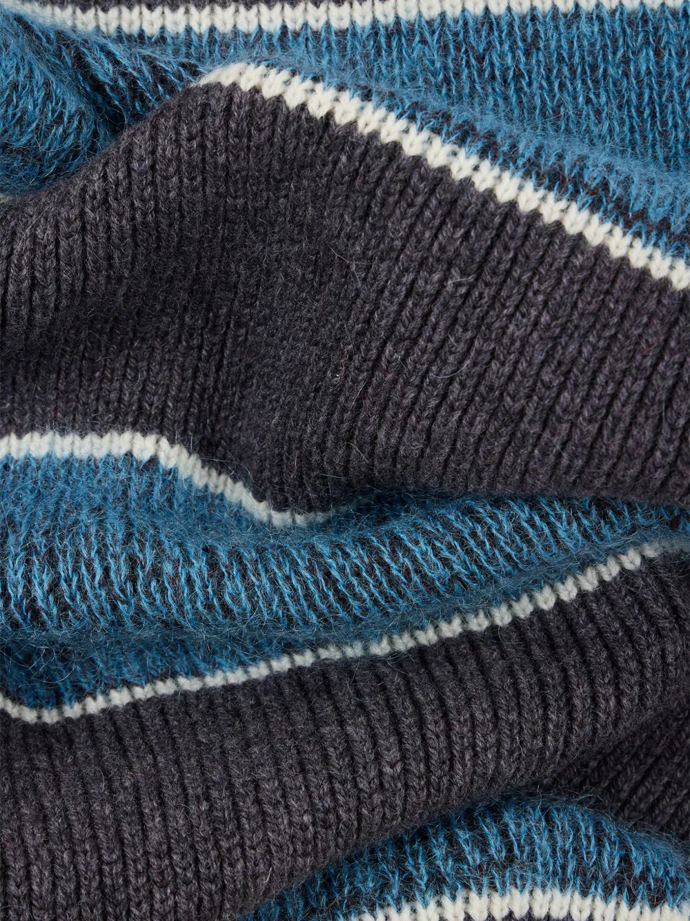Paul Smith Ribgebreide sjaal Blauw