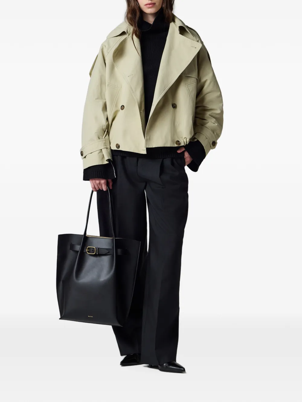 Paul Smith Cropped trenchcoat Beige