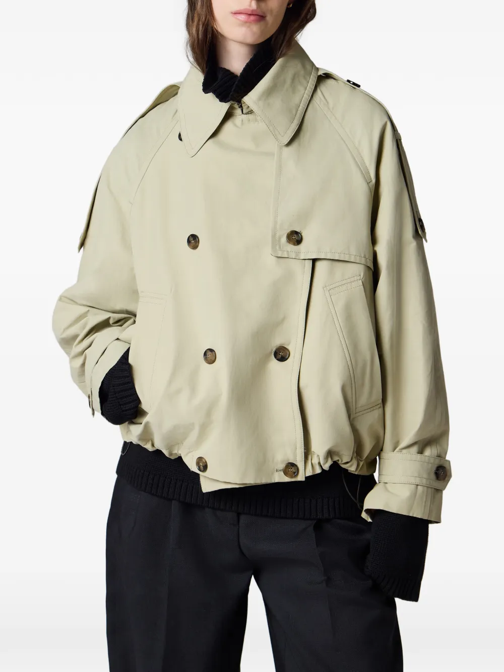 Paul Smith Cropped trenchcoat Beige