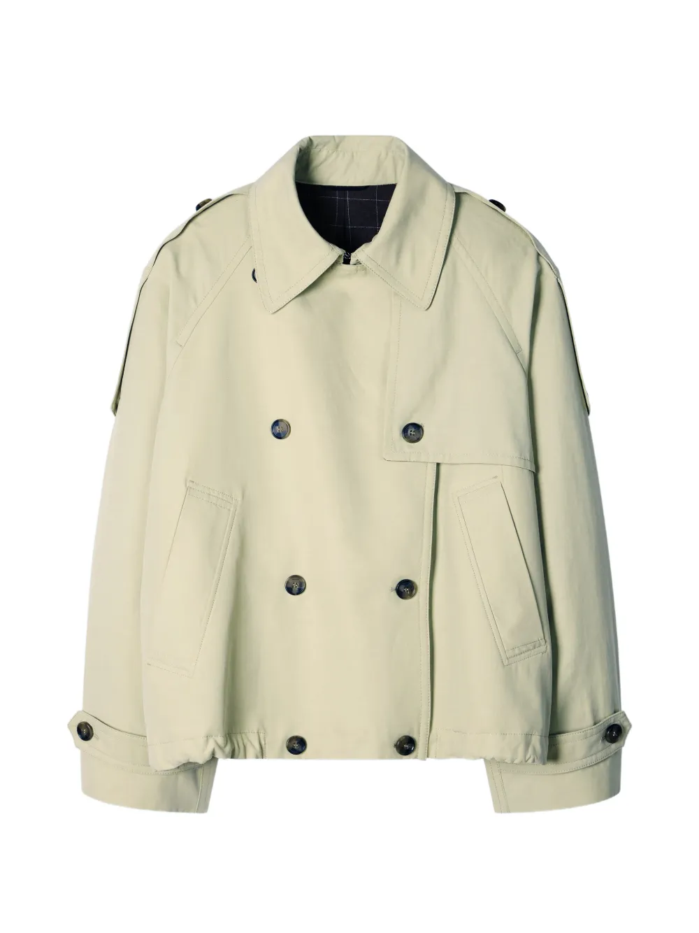 Paul Smith stone cropped trench jacket - Toni neutri