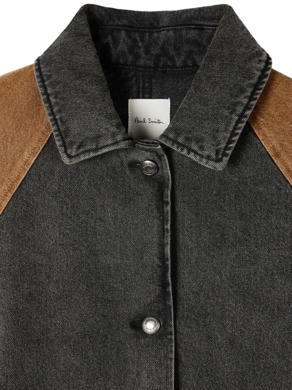 Paul Smith Contrast denim jack Grijs
