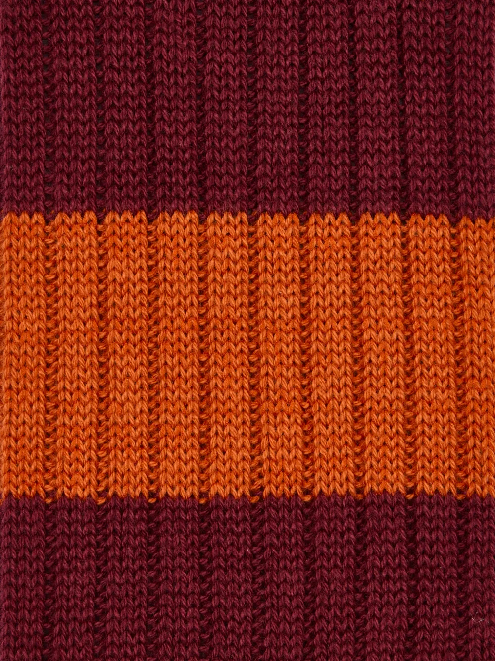 Paul Smith Gestreepte geribbelde sokken Oranje