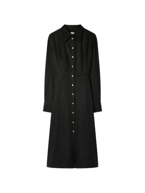 Paul Smith robe-chemise mi-longue à fentes latérales
