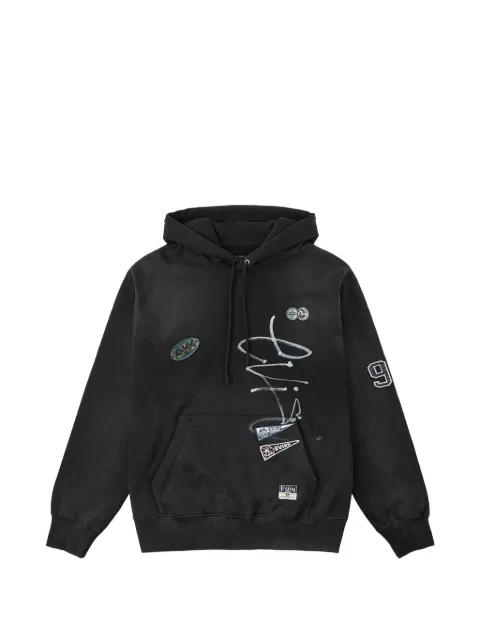 EVISU Fortune logo-patch hoodie