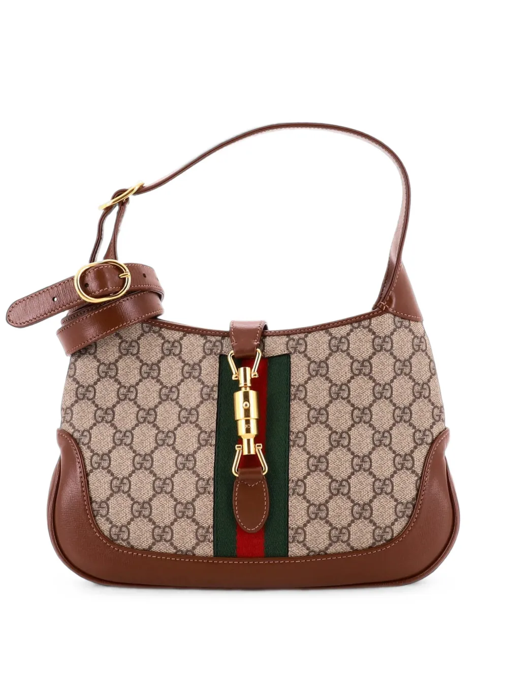 Gucci Pre-Owned Jackie 1961 GG Coated Canvas Small hobo bag - Marrone