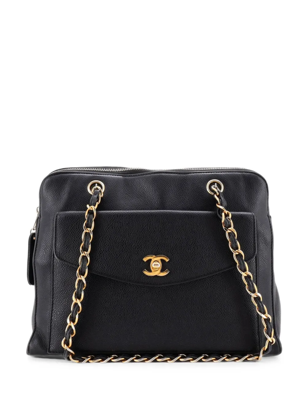 CHANEL Pre-Owned Front Pocket Camera Bag Caviar Large tote bag - Schwarz