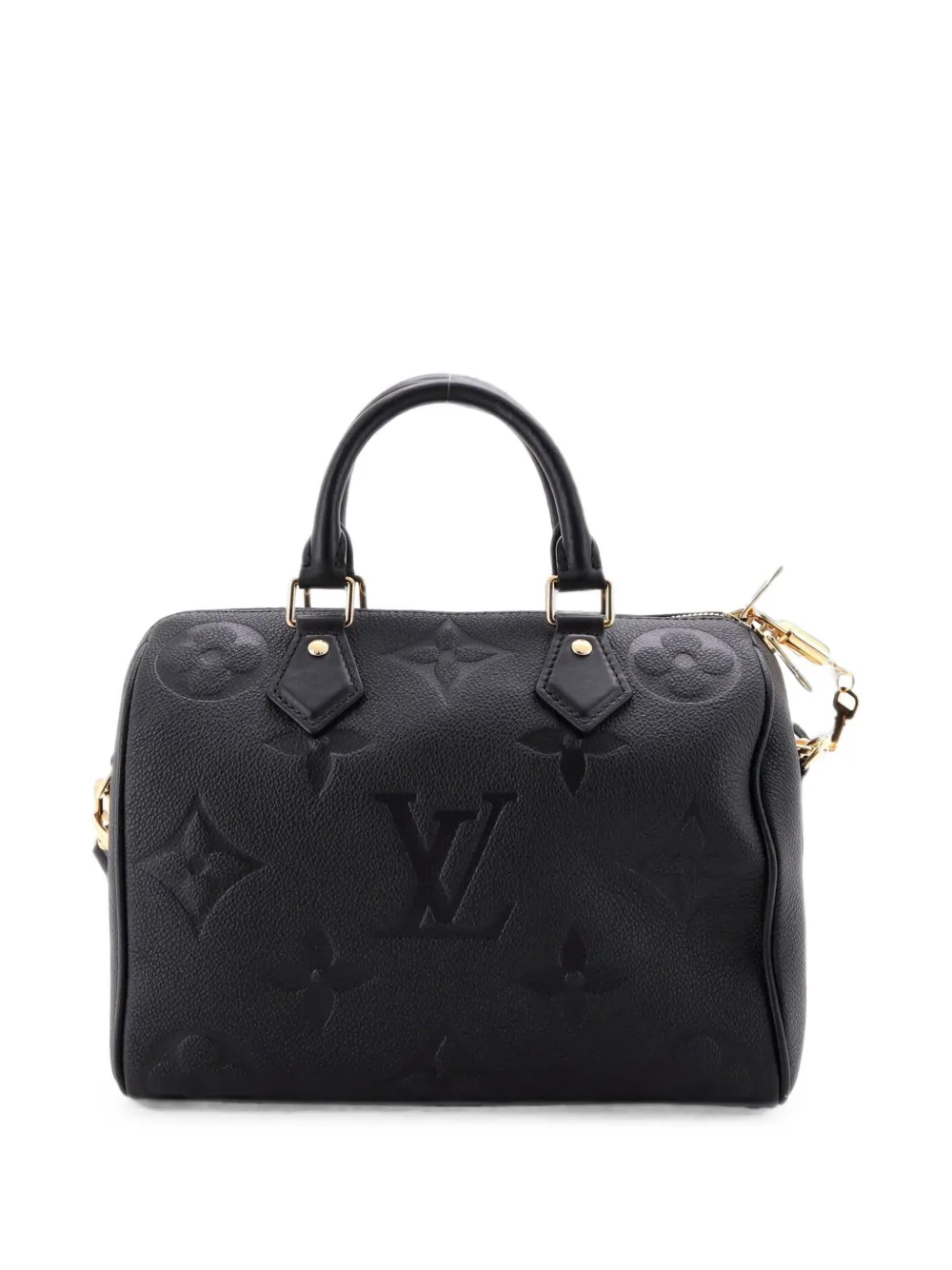 Louis Vuitton Pre-Owned Speedy Bandouliere Bag Monogram Empreinte Giant 25 satchel - Nero