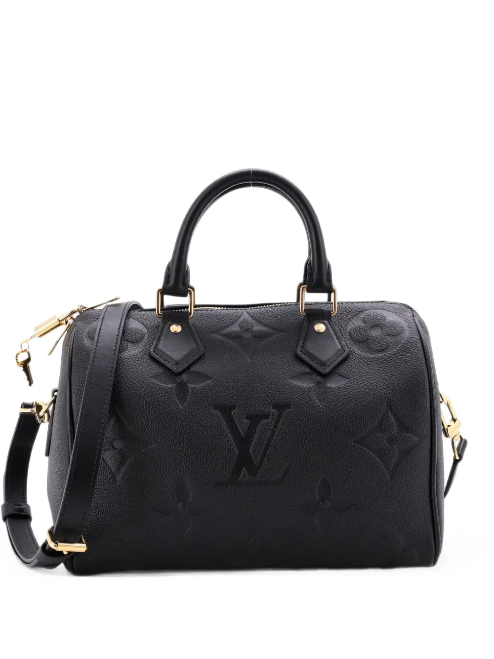 Louis Vuitton Pre-Owned Speedy Bandouliere Bag Monogram Empreinte Giant 25 satchel - Schwarz
