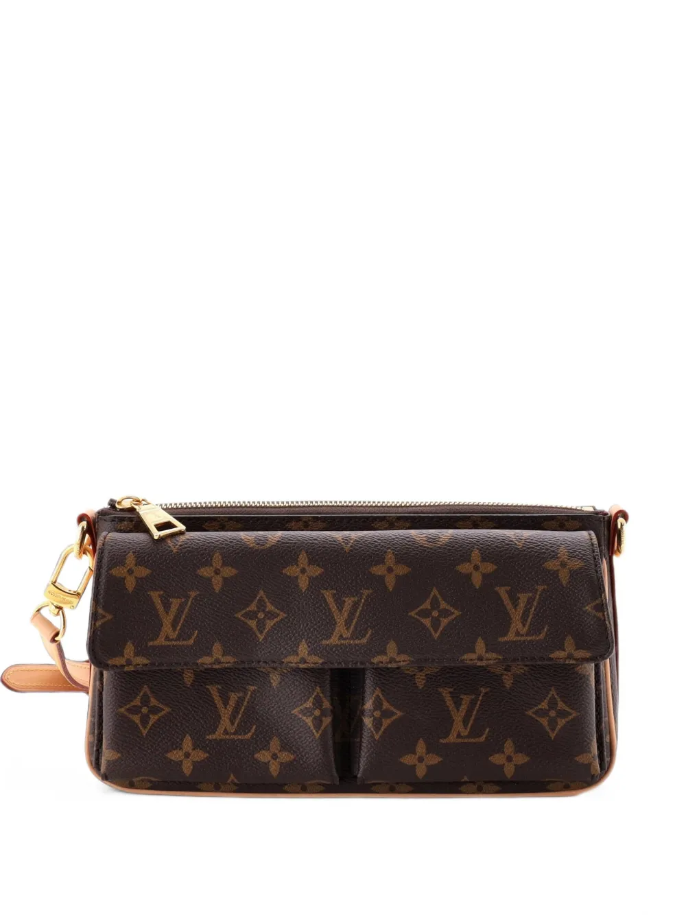 Louis Vuitton Pre-Owned Vivacite Handbag Monogram Canvas shoulder bag - Braun