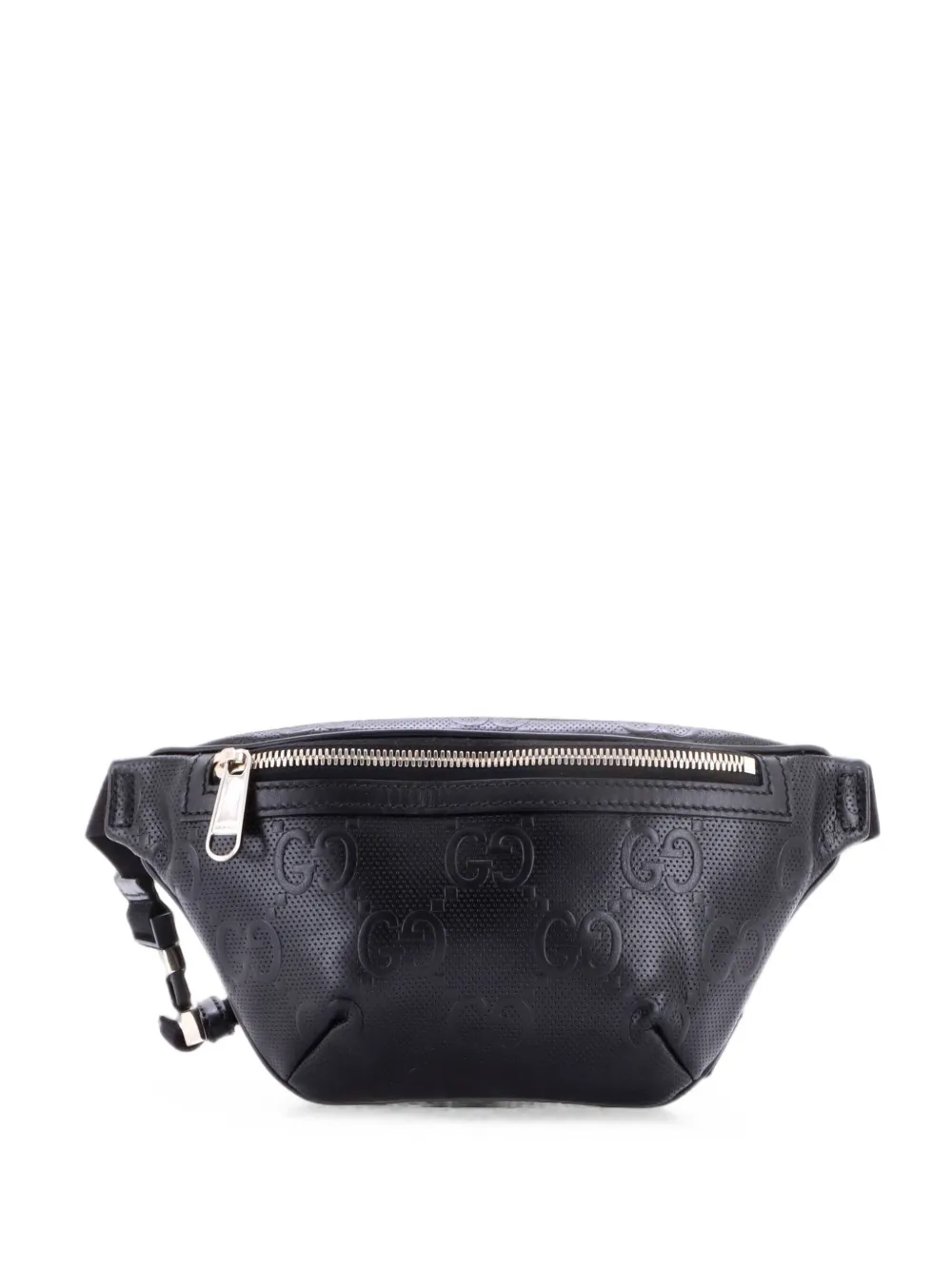 Gucci Pre-Owned Kleine Gürteltasche mit GG-Prägung - Schwarz