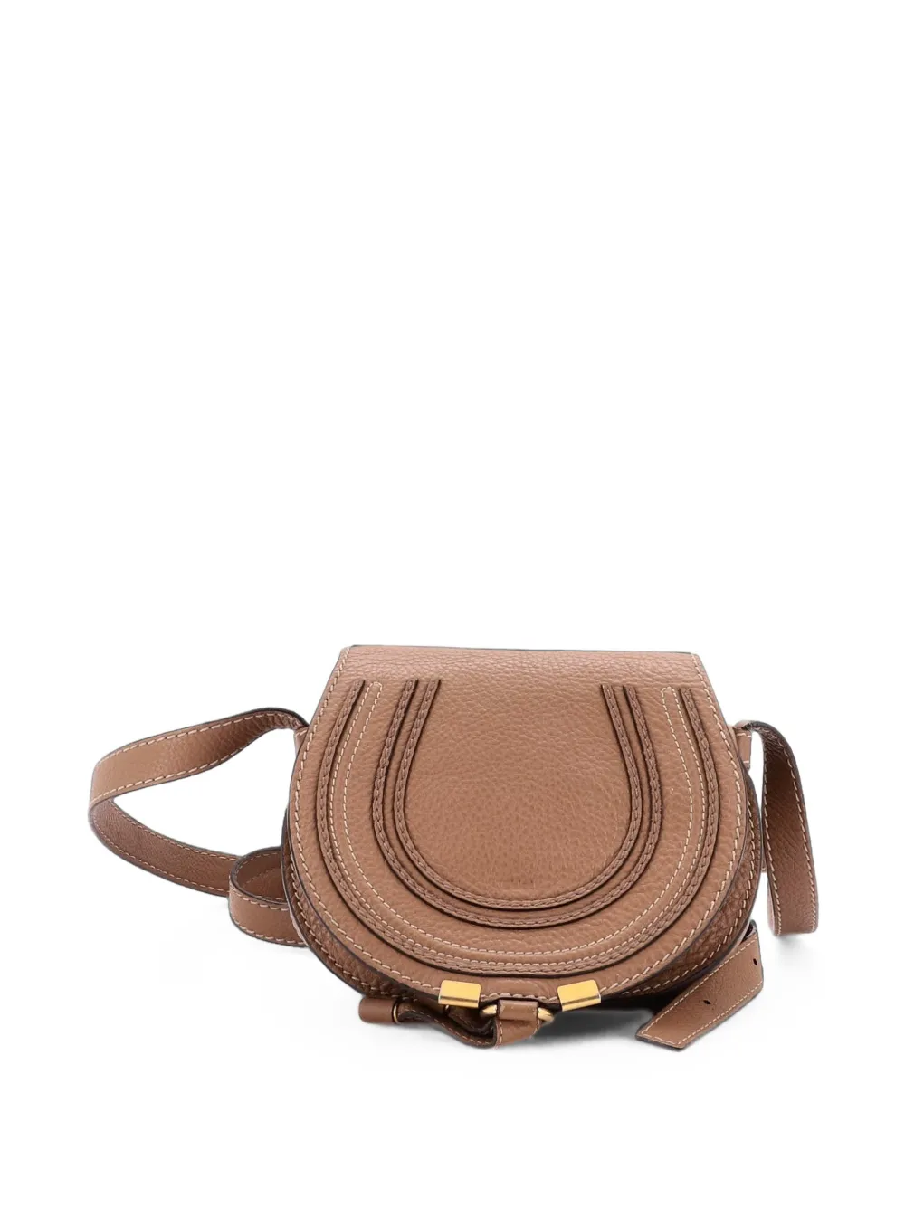 Chloé Pre-Owned Marcie Leather Small crossbody bag - Marrone