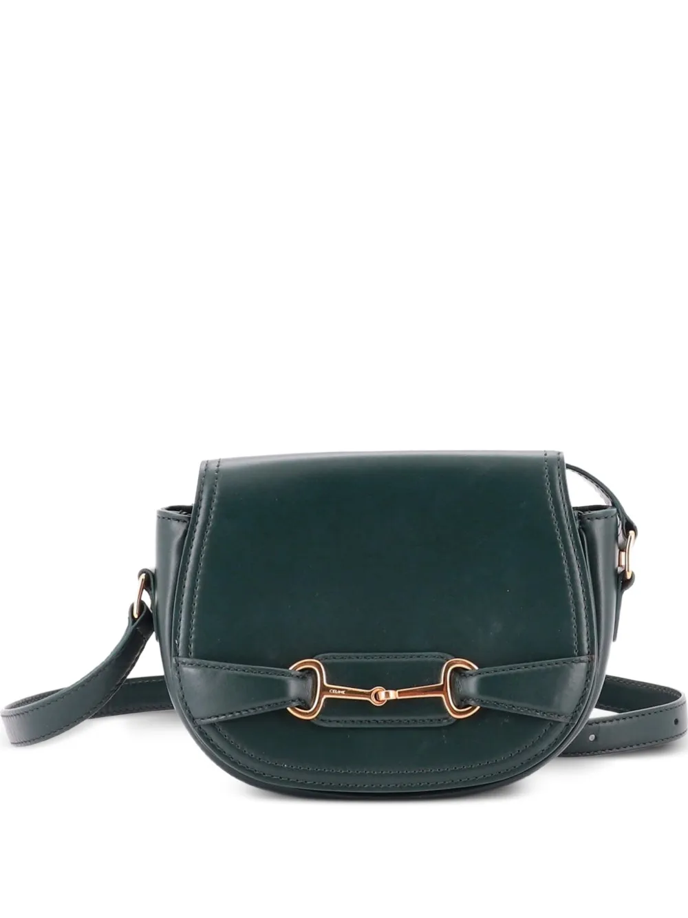 Celine Pre-Owned Crecy Flap Bag Leather Small crossbody bag - Verde