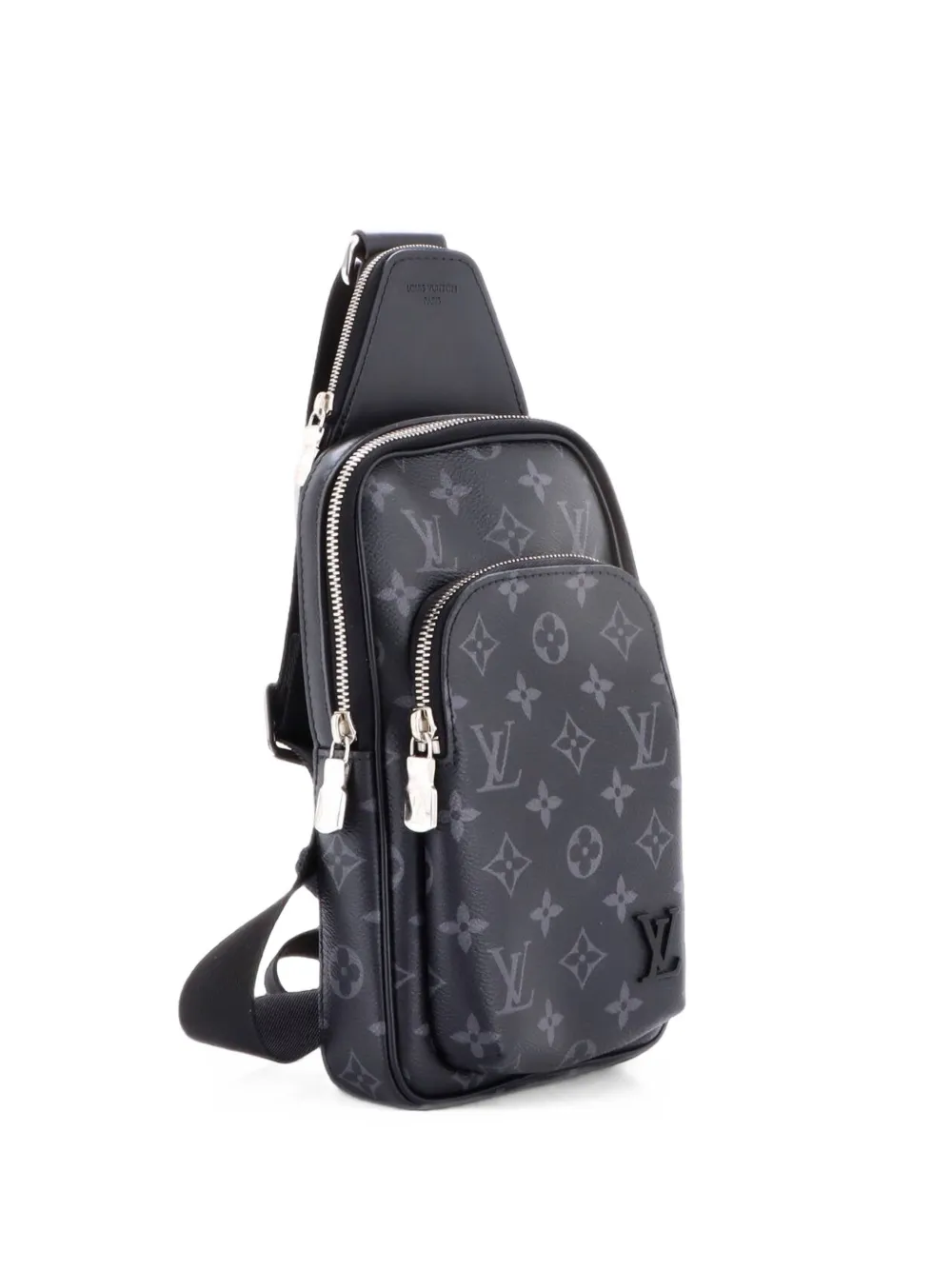 Louis Vuitton Pre-Owned Avenue Sling Bag NM Monogram Eclipse Canvas crossbody bag - Schwarz