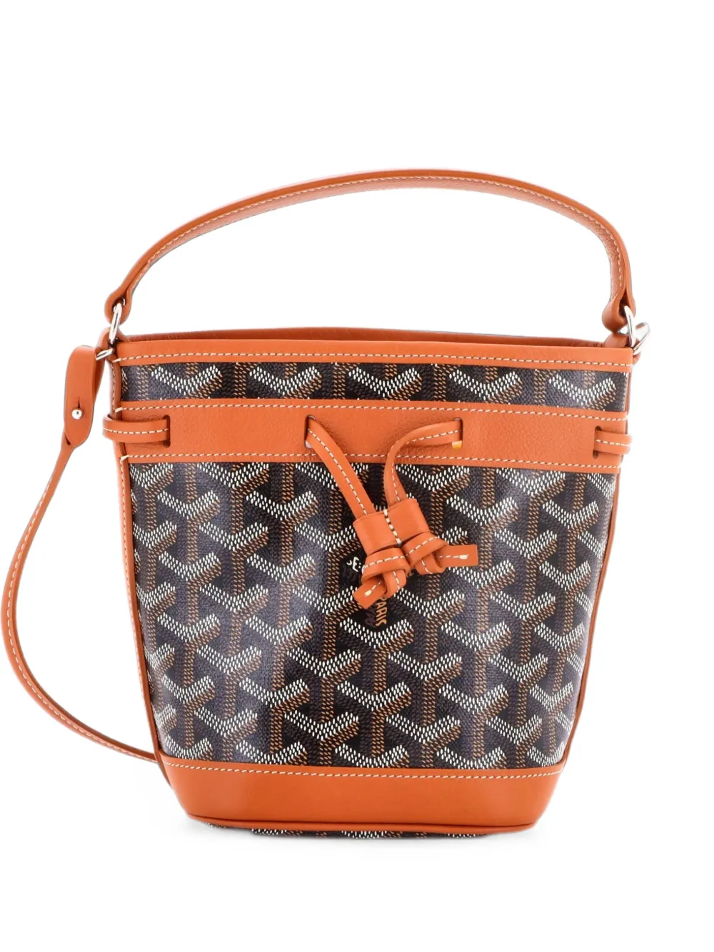 Goyard Pre-Owned Petit Flot Coated Canvas Mini bucket bag - Braun