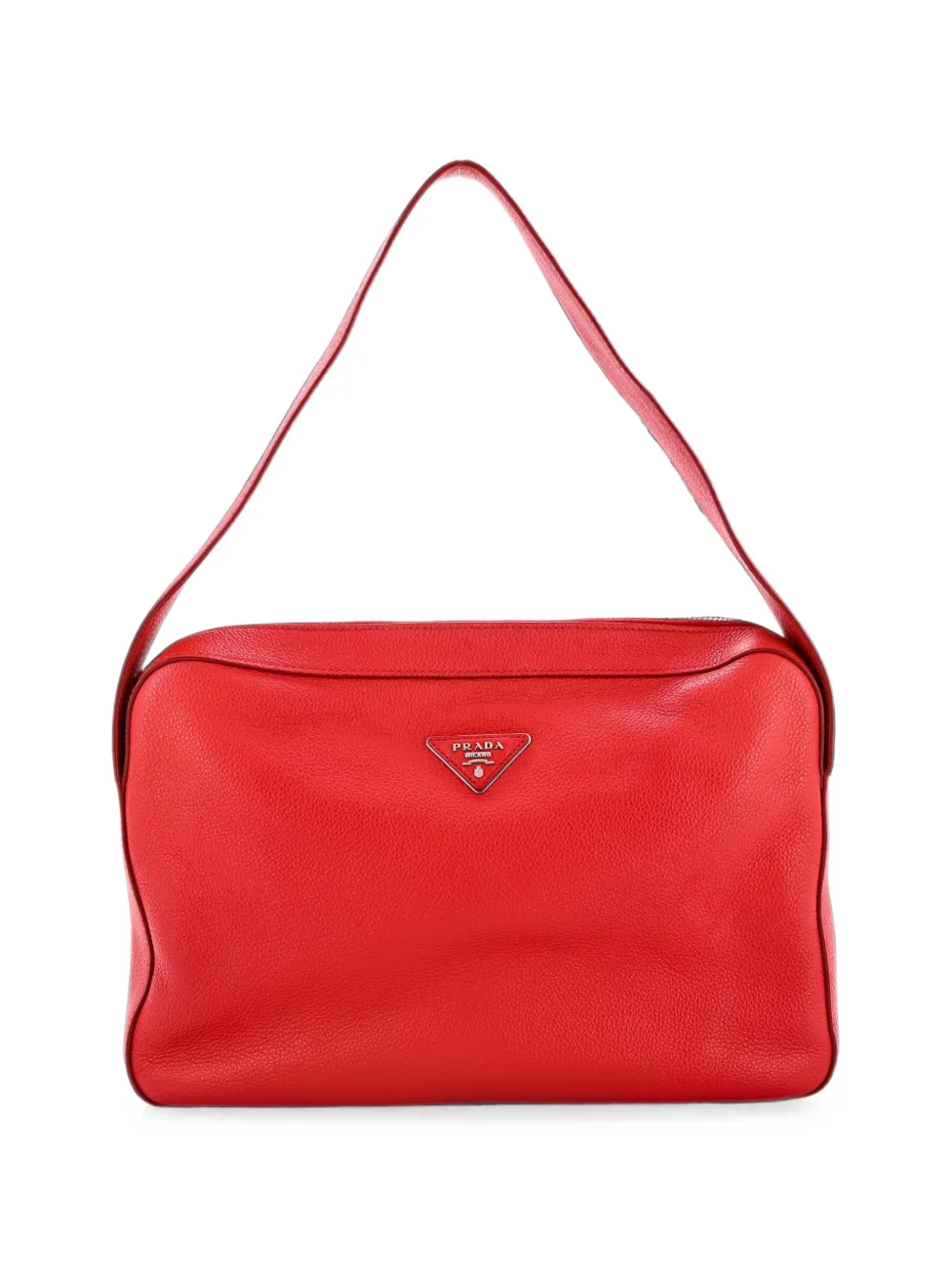 Prada Pre-Owned Top Zip Vitello Daino Medium shoulder bag - Rosso