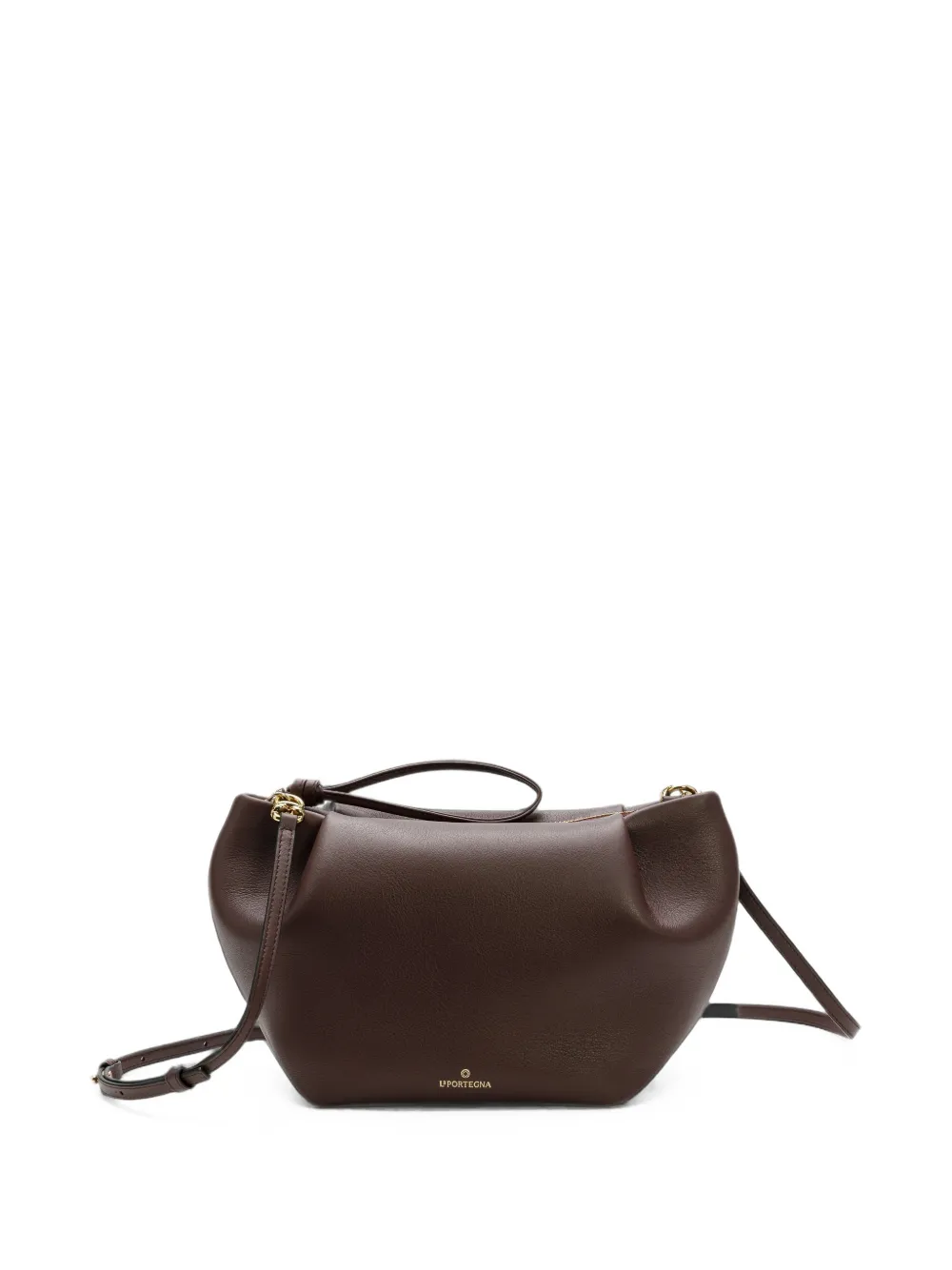 La Portegna Marta leren clutch Rood