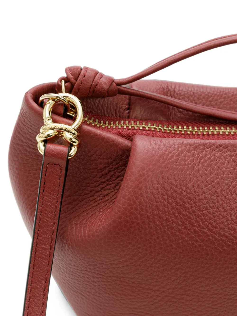 La Portegna Martita leren crossbodytas Rood