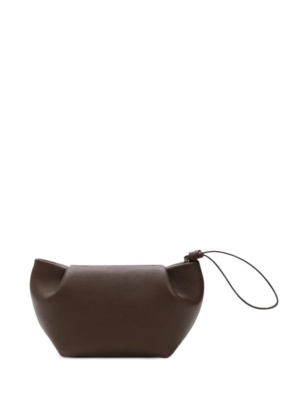 La Portegna Kleine Martita leren clutch Bruin