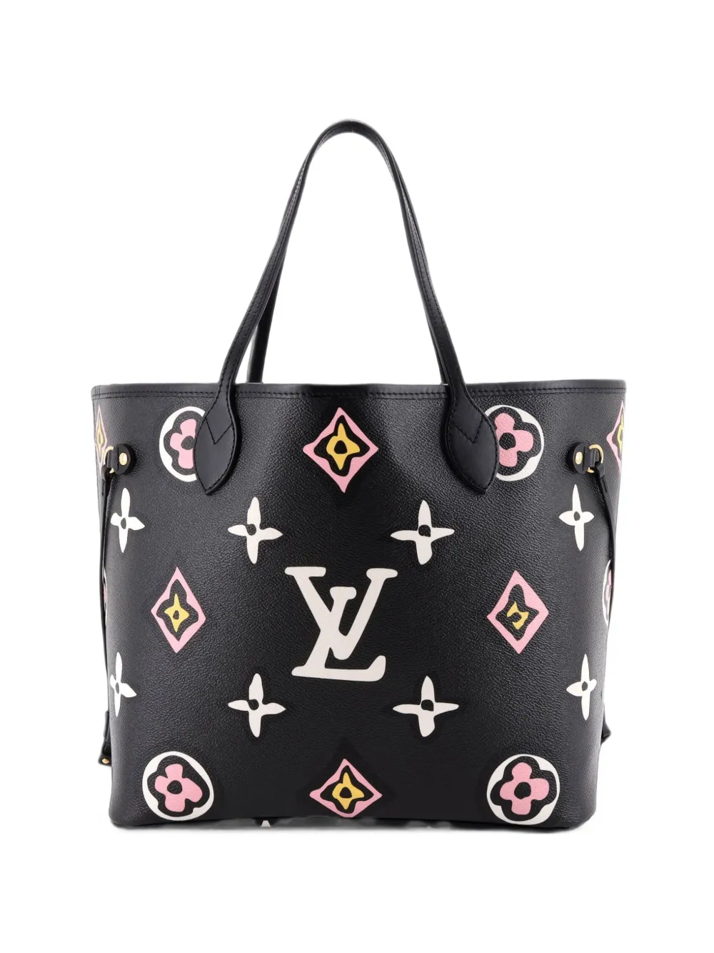 Louis Vuitton Pre-Owned Borsa tote Neverfull NM MM Wild at Heart Giant in tela Monogram Giant - Nero