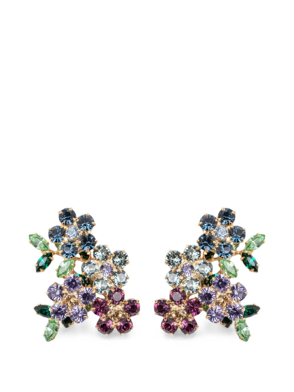 Jennifer Behr Isobel floral crystal-embellished earrings · OS