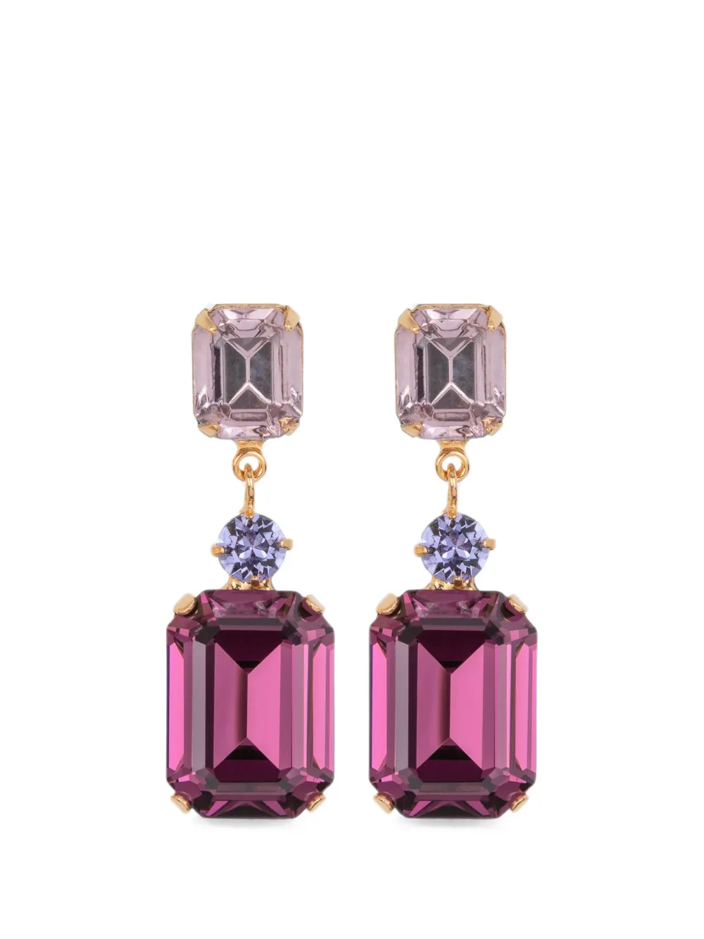 Jennifer Behr Justine Crystal-embellished Drop Earrings In Multi