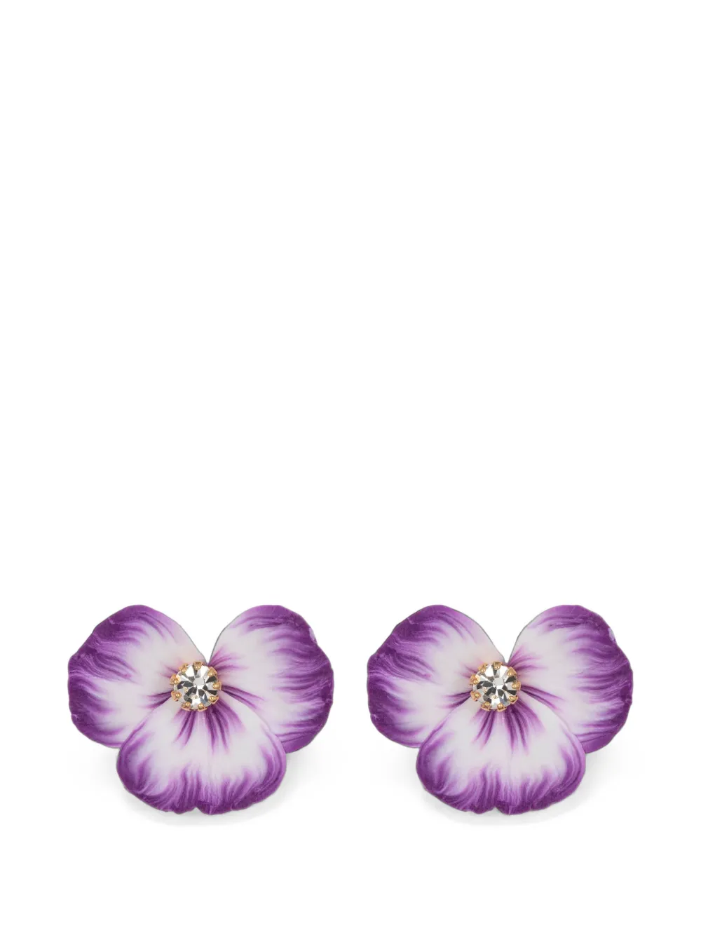 Jennifer Behr Orecchini Aleah a fiori - Viola