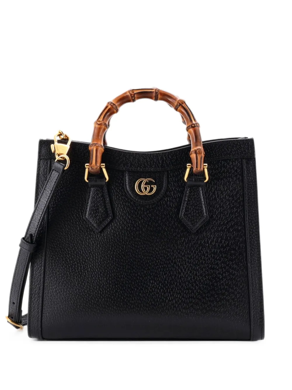 Gucci Pre-Owned Diana NM Bamboo Handle Leather Small tote bag - Nero