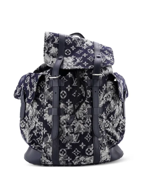 Louis Vuitton Pre-Owned Christopher Monogram Tapestry Canvas PM backpack