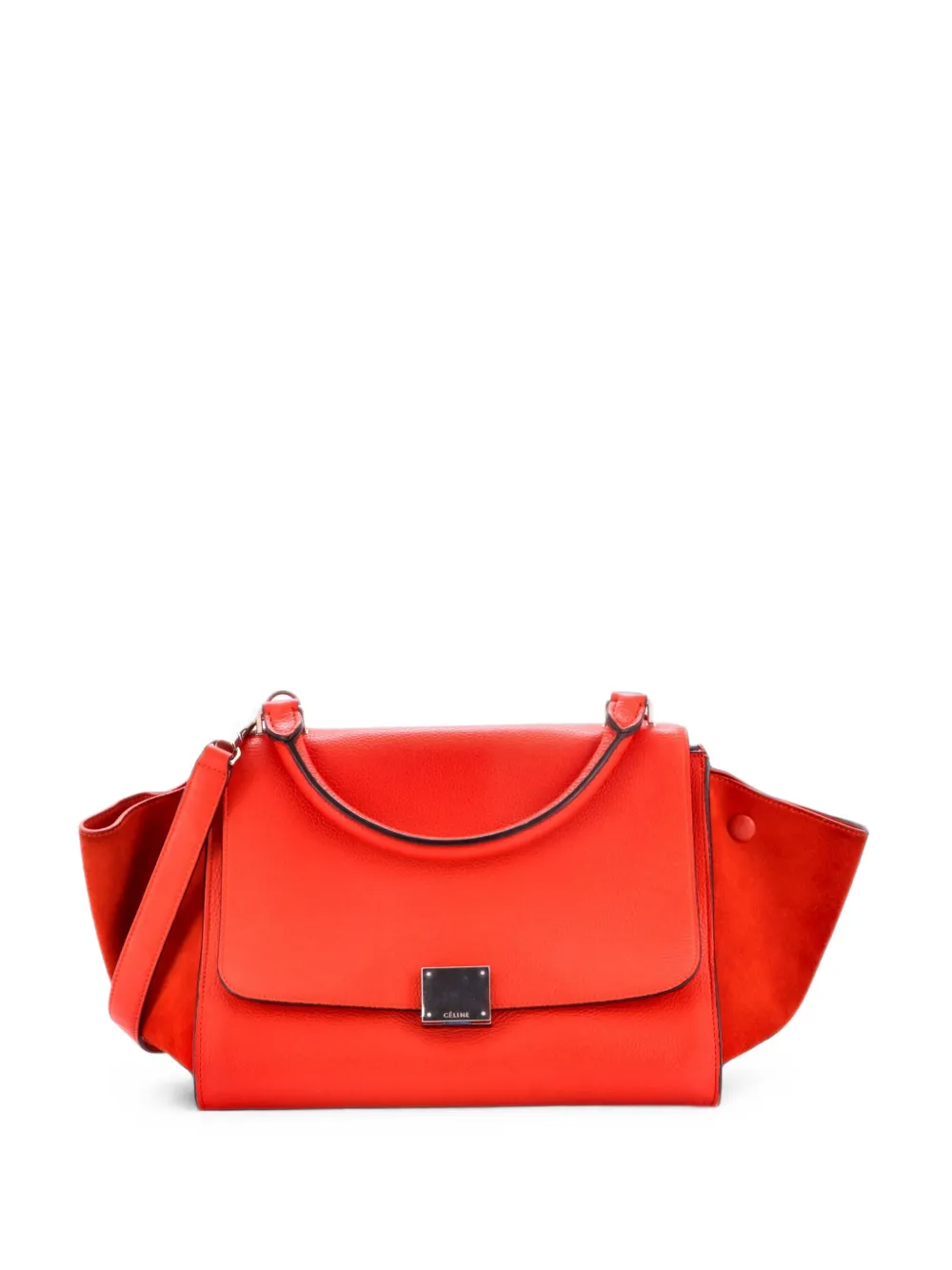 Celine Pre-Owned Tricolor Trapeze Bag Leather Small satchel - Rot