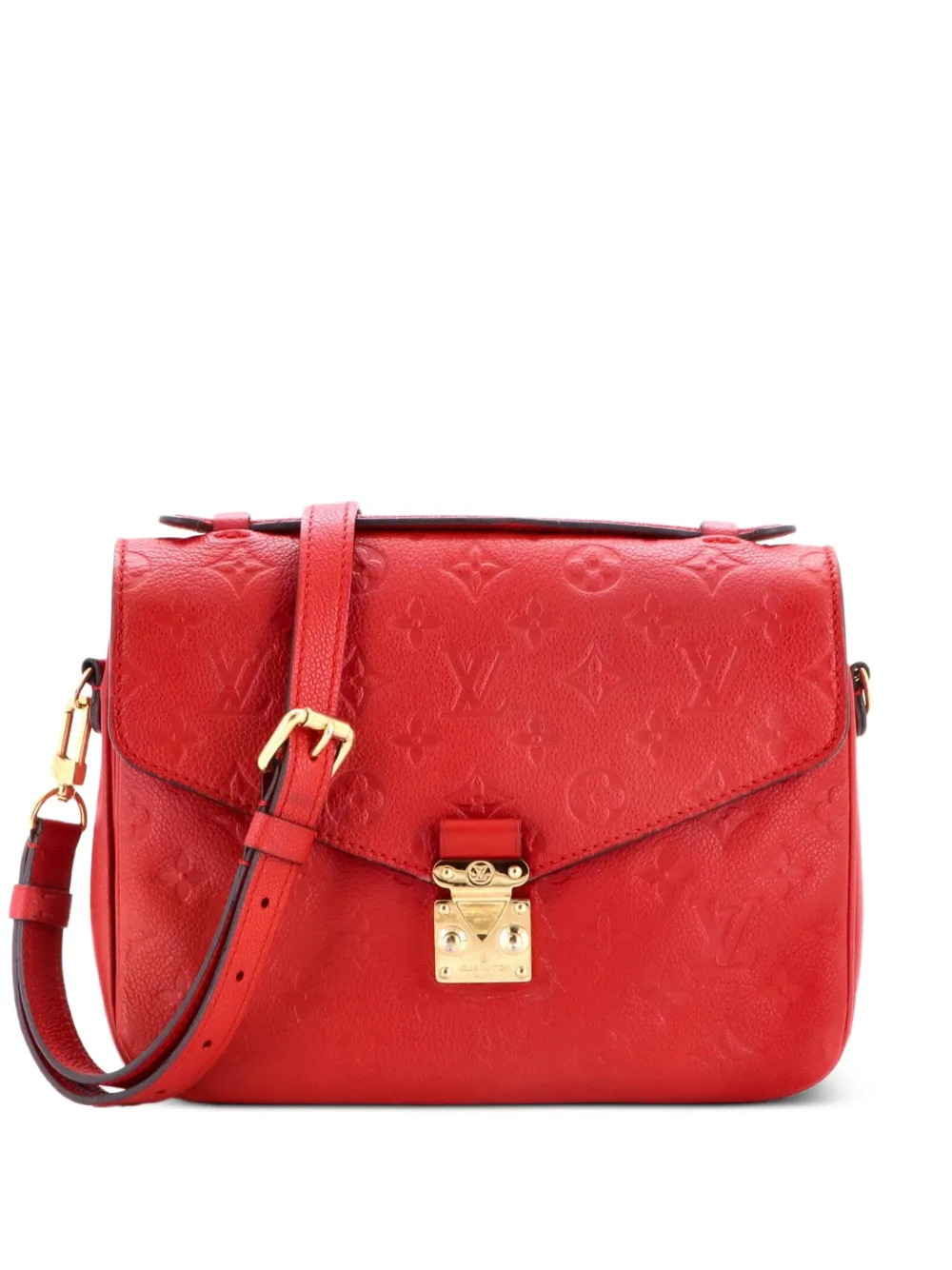 Louis Vuitton Pre-Owned Pochette Metis Monogram Empreinte Leather East West crossbody bag - Rosso