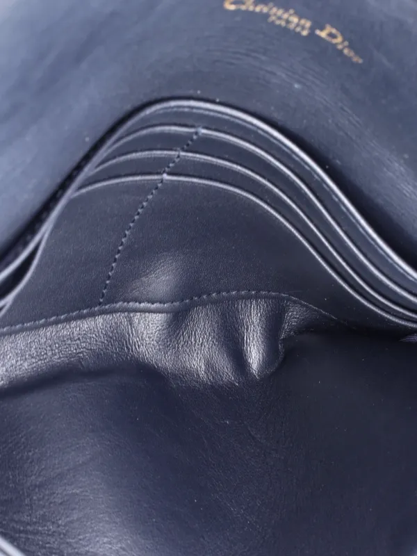 Christian Dior Pre-Owned サドル チェーンウォレット オブリーク 