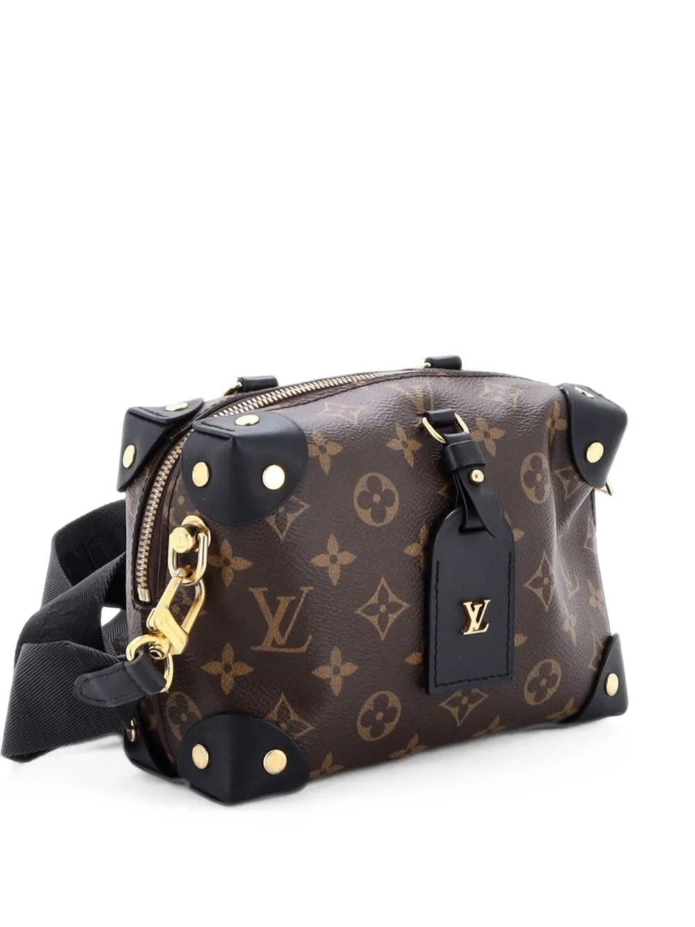 Louis Vuitton Pre-Owned Petite Malle Souple Monogramm -Canvas-Schultertasche - Schwarz