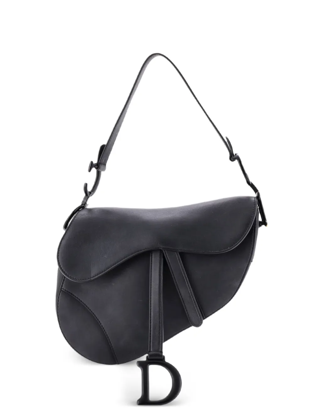 Christian Dior Pre-Owned Ultra Matte Saddle Handbag Leather Medium shoulder bag - Schwarz