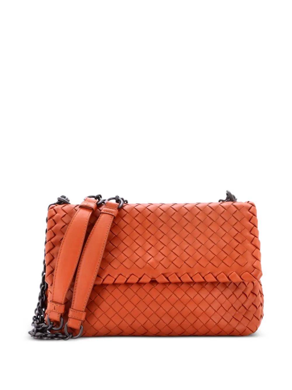 Bottega Veneta Pre-Owned Olimpia Intrecciato Nappa Small crossbody bag - Marrone