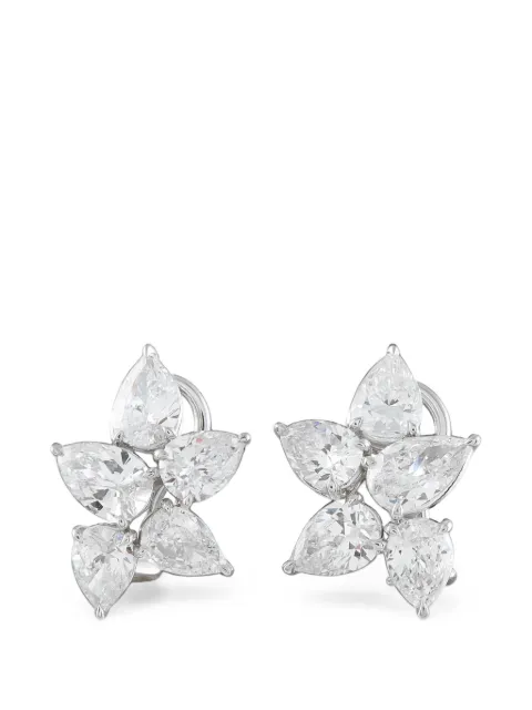 LB Exclusive diamond cluster earrings