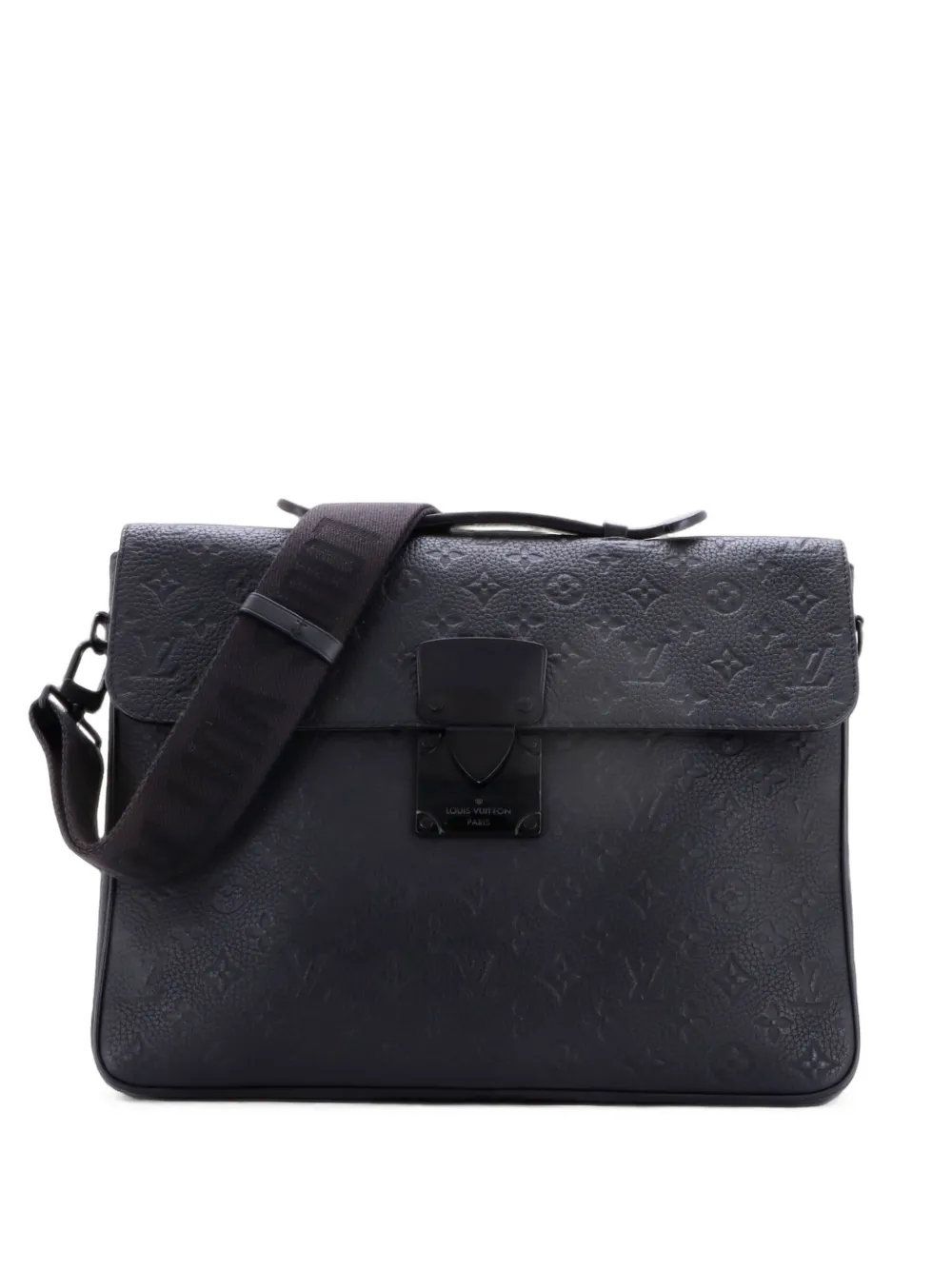 Louis Vuitton Pre-Owned S Lock Aktentasche aus Taurillon-Leder - Schwarz