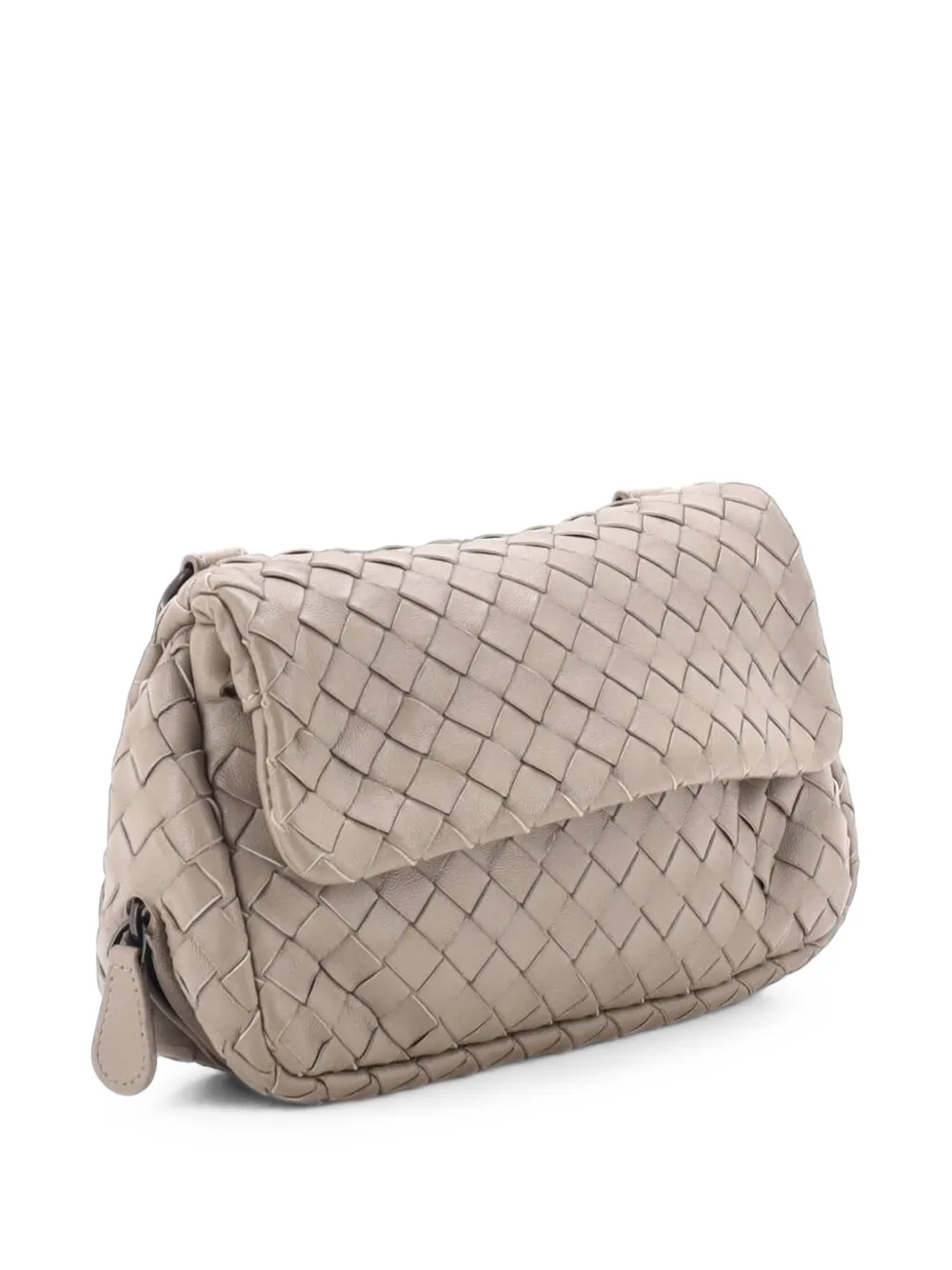 Bottega Veneta Pre-Owned Expandable Chain Intrecciato Nappa Small crossbody bag - Grigio