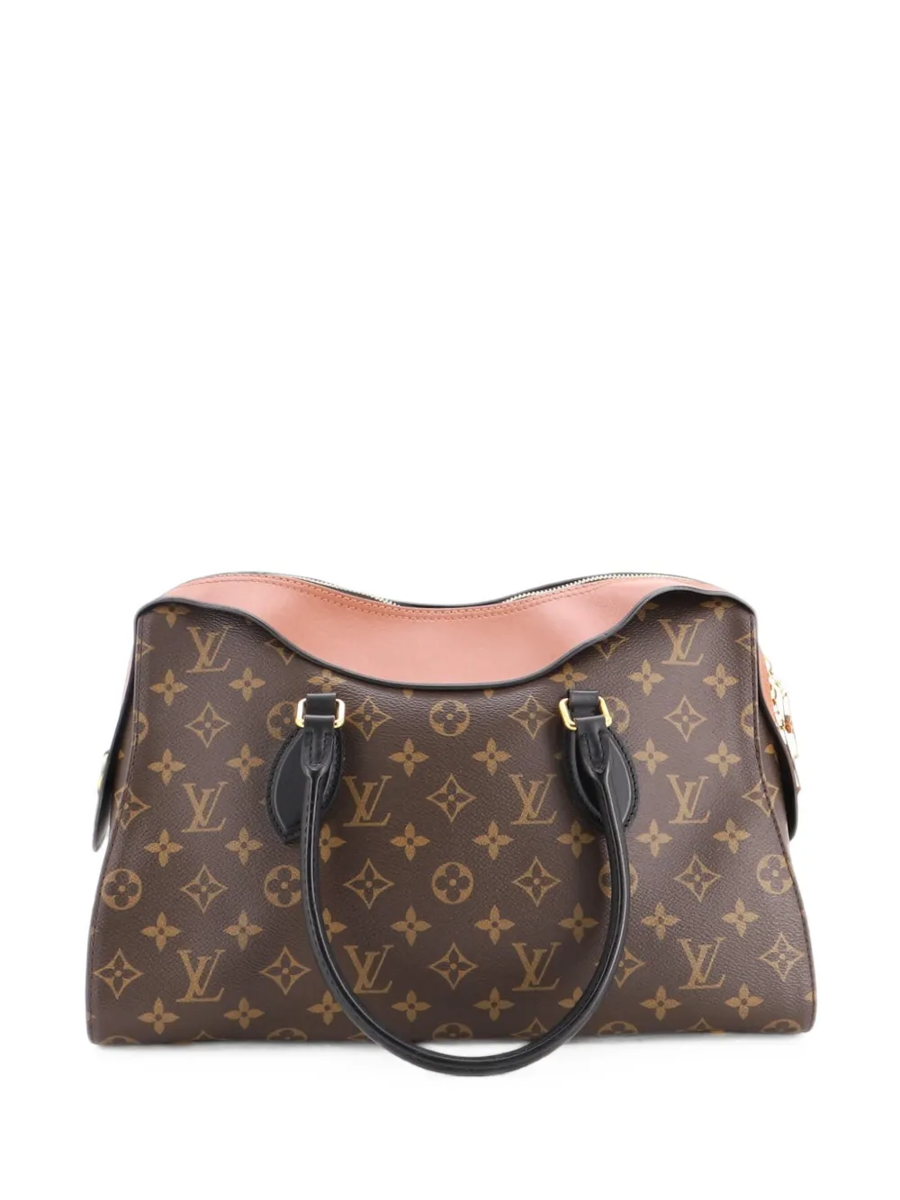 Louis Vuitton Pre-Owned Tuileries Handbag Monogram Canvas with Leather satchel - Braun