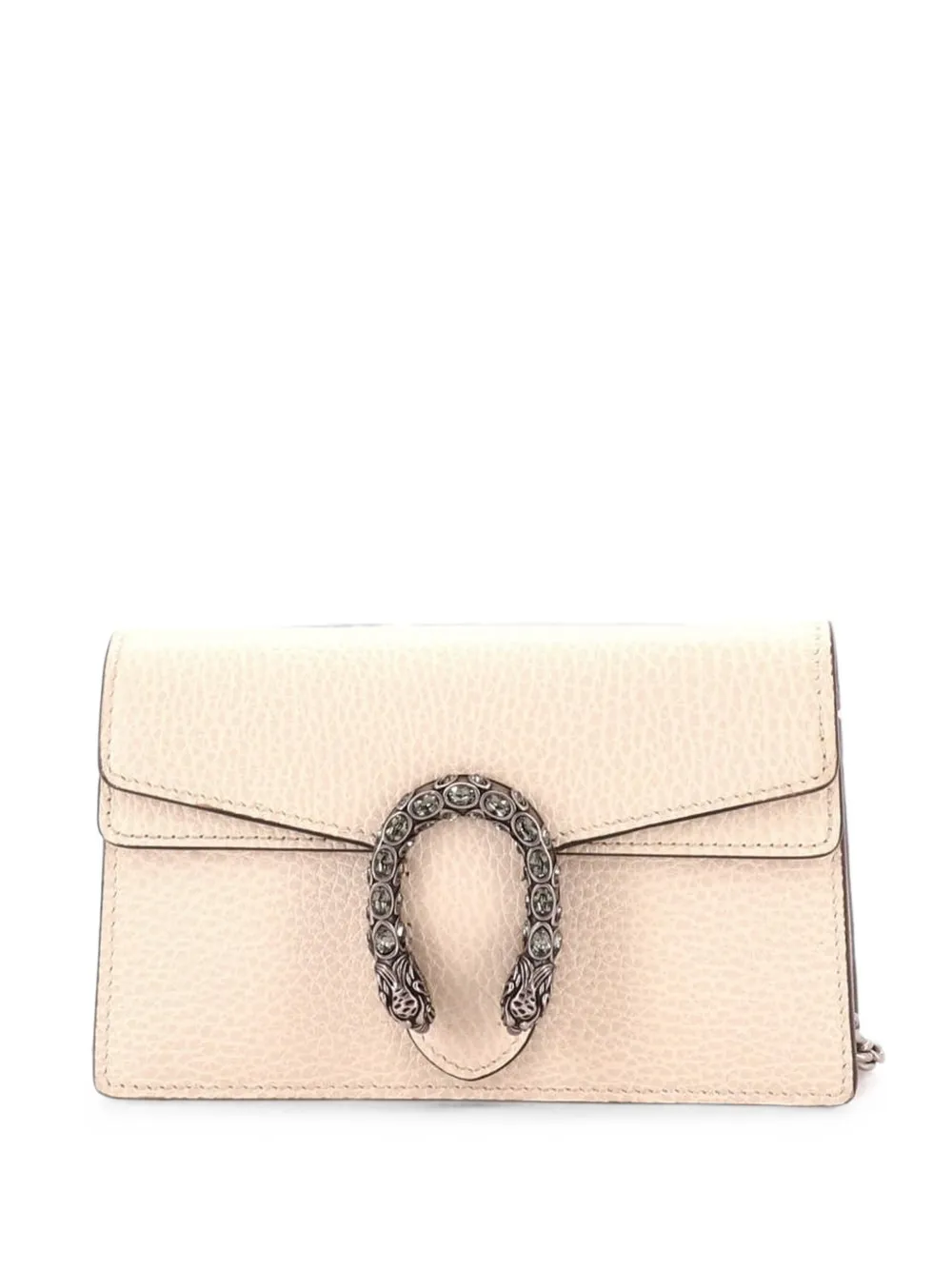 Gucci Pre-Owned Dionysus Bag Leather Super Mini clutch bag - Bianco
