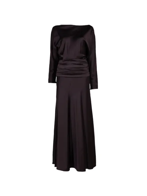 STAUD vestido largo Freda de seda