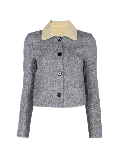 Proenza Schouler Gaelle contrast-collar jacket
