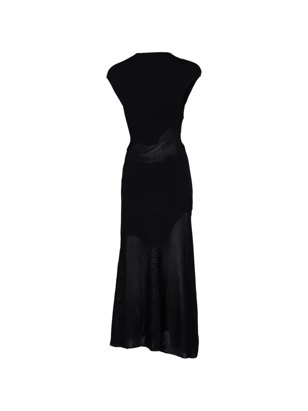 Proenza Schouler Maissa mesh-panel maxi dress Zwart