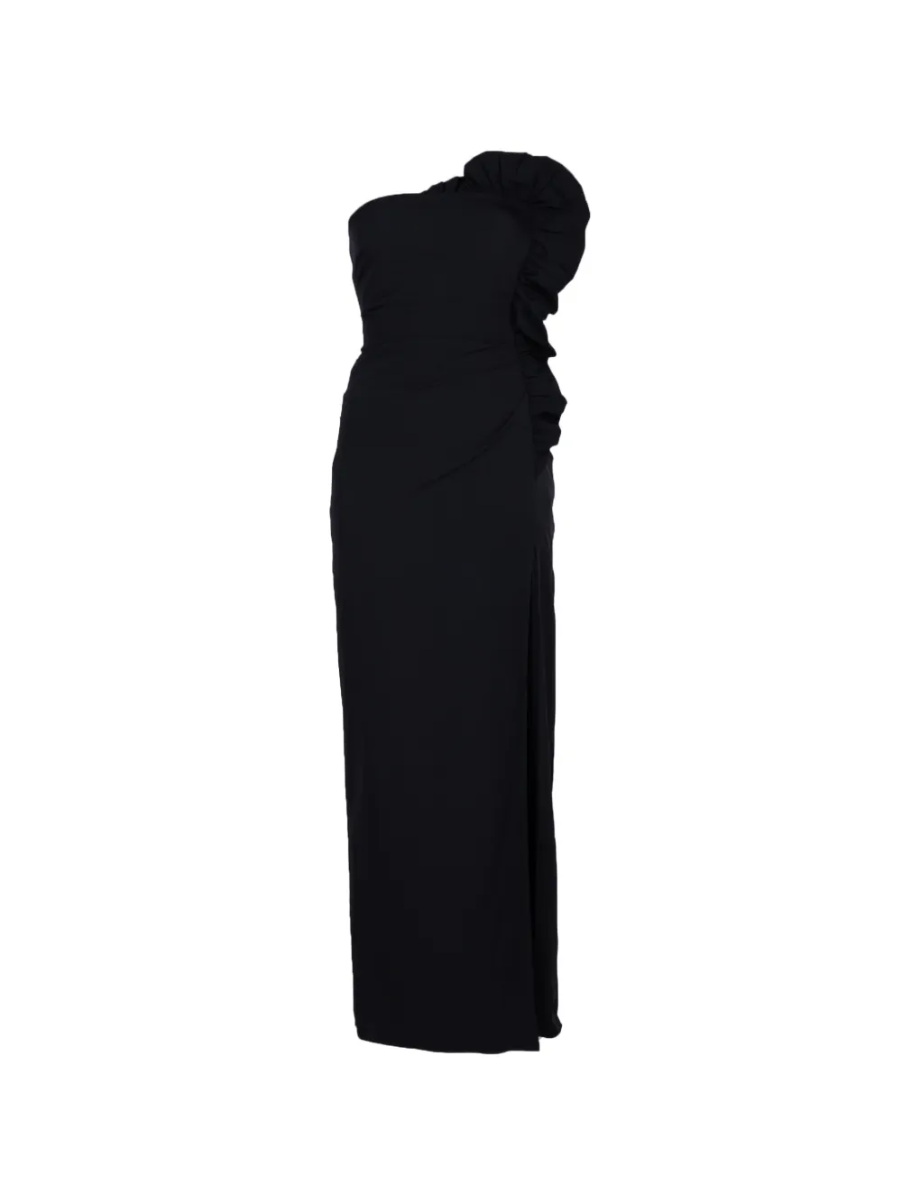 SIR. Siella ruffled strapless maxi dress - Nero