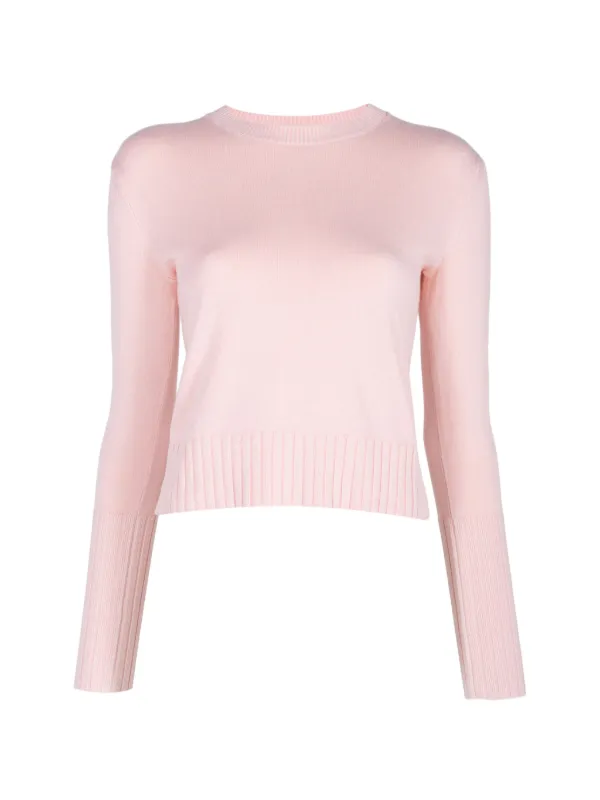 Guest In Residence Sunwash Shrunken Crew-neck Sweater in Pink